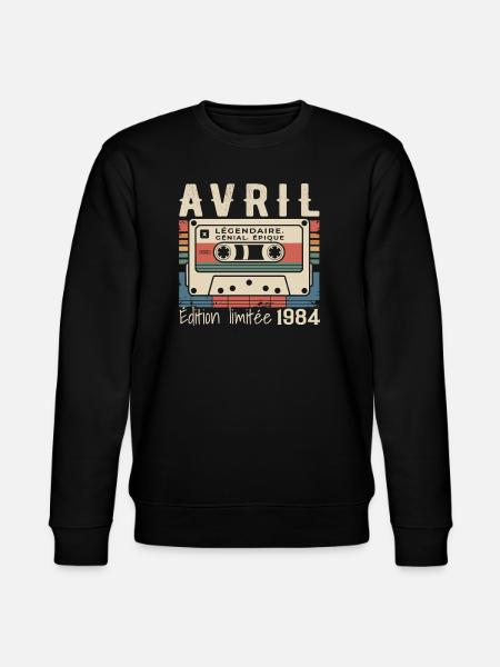 April 1984 April 1984 - Stanley/Stella CHANGER Unisex Organic Sweatshirt - black