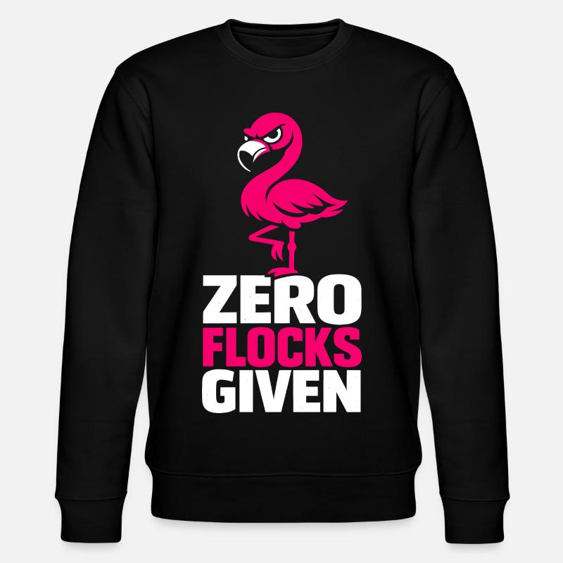 Zero Flocks Given - Stanley/Stella CHANGER Unisex Organic Sweatshirt - black