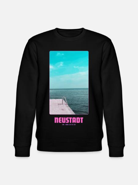 Neustadt in Holstein _ Ostsee  - Stanley/Stella Unisex Bio-Sweatshirt CHANGER  - Schwarz
