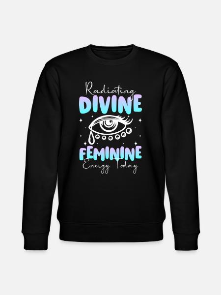 Dreamcatcher Feather Motivation Meditation - Stanley/Stella CHANGER Unisex Organic Sweatshirt - black