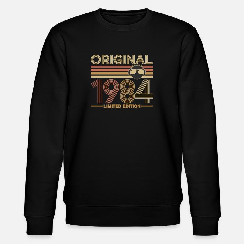 1984 - Stanley/Stella Unisex Bio-Sweatshirt CHANGER  - Schwarz