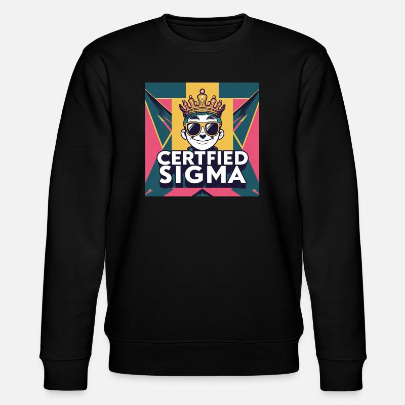 Certified sigma - Stanley/Stella CHANGER Unisex Organic Sweatshirt - black