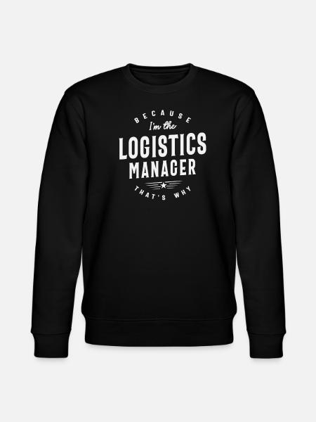 Funny Job Occupation Logistics Manager - Stanley/Stella CHANGER Unisex Organic Sweatshirt - black