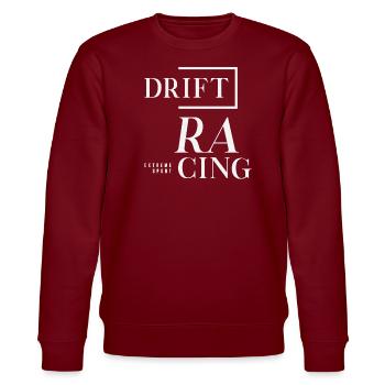Extremsport Drift Racing - Stanley/Stella Unisex Bio-Sweatshirt CHANGER  - Burgunderrot - Vorne - Nik (191cm) & Marisol (170cm)