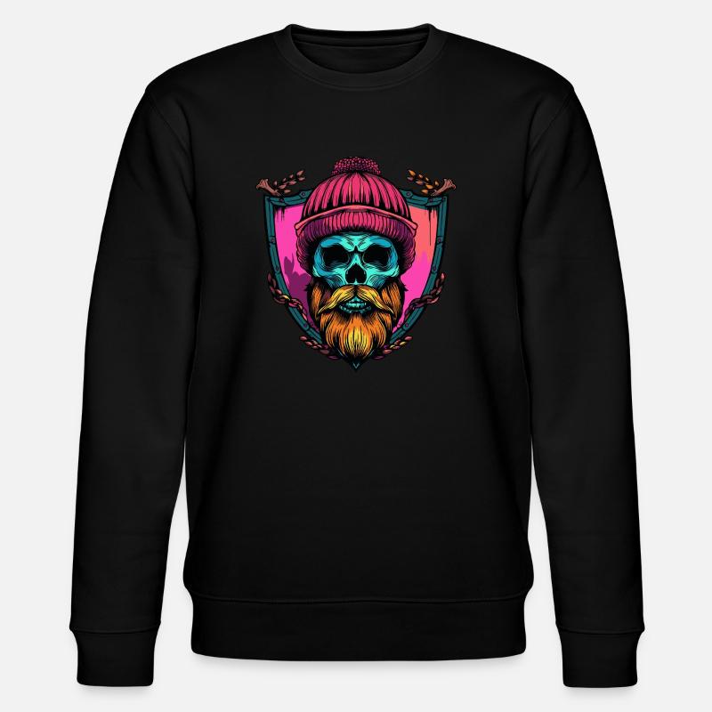 Squelette de bûcheron - Sweat bio CHANGER Stanley/Stella Unisexe - noir