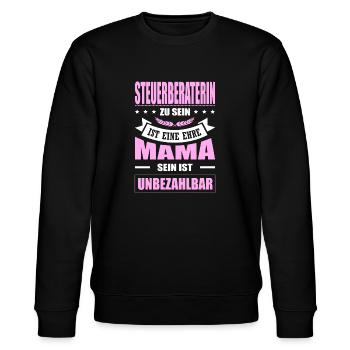 Steuerberaterin Zu Sein Eine Ehre Mama Mutter - Stanley/Stella Unisex Bio-Sweatshirt CHANGER  - Schwarz - Vorne - Nik (191cm) & Marisol (170cm)