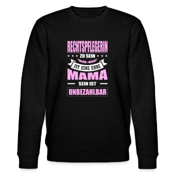 Rechtspflegerin Zu Sein Eine Ehre Beamtin Abschied - Stanley/Stella Unisex Bio-Sweatshirt CHANGER  - Schwarz - Vorne - Nik (191cm) & Marisol (170cm)