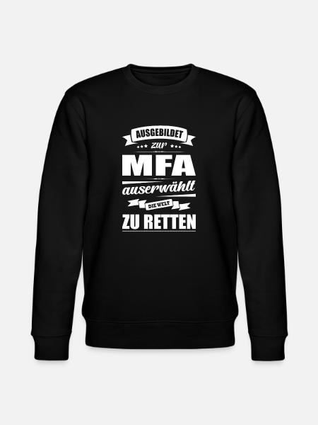 Ausgebildet Zur MFA Abschluss Bestanden - Stanley/Stella Unisex Bio-Sweatshirt CHANGER  - Schwarz