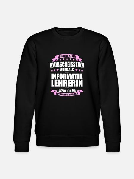 Informatiklehrerin Lehrerin Erinnerung Lehrer - Stanley/Stella Unisex Bio-Sweatshirt CHANGER - Schwarz