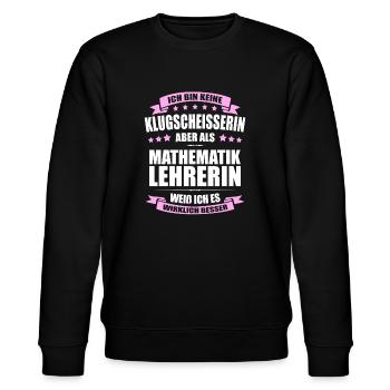 Mathematiklehrerin Abschied Erinnerung Lehrer - Stanley/Stella Unisex Bio-Sweatshirt CHANGER  - Schwarz - Vorne - Nik (191cm) & Marisol (170cm)