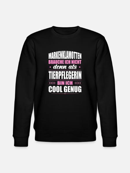 Markenklamotten Brauche Ich Nicht Tierpflegerin - Stanley/Stella Unisex Bio-Sweatshirt CHANGER - Schwarz