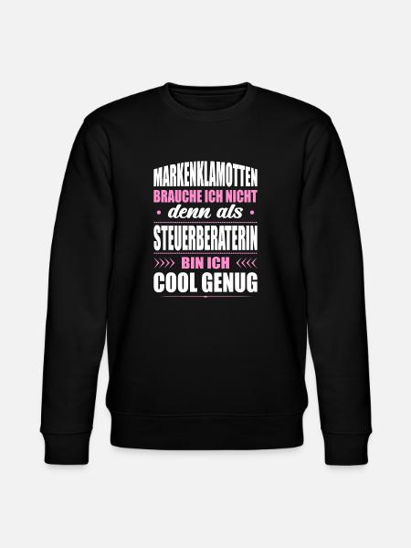 Markenklamotten Brauche Ich Nicht Steuerberaterin - Stanley/Stella Unisex Bio-Sweatshirt CHANGER - Schwarz