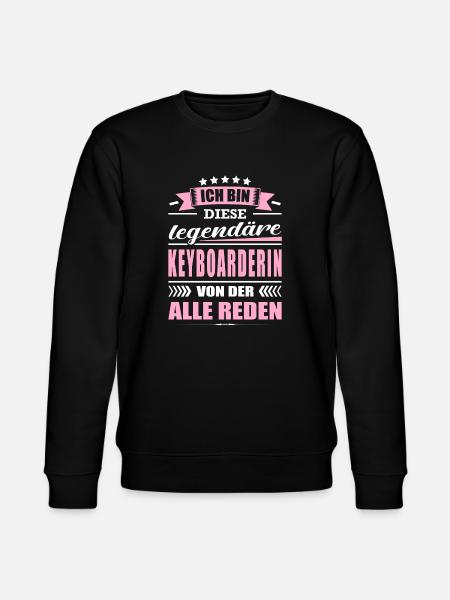 Ich Bin Diese Legendäre Keyboarderin Keyboard - Stanley/Stella Unisex Bio-Sweatshirt CHANGER  - Schwarz