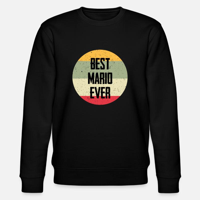 Best Mario Ever - Stanley/Stella Unisex Bio-Sweatshirt CHANGER  - Schwarz
