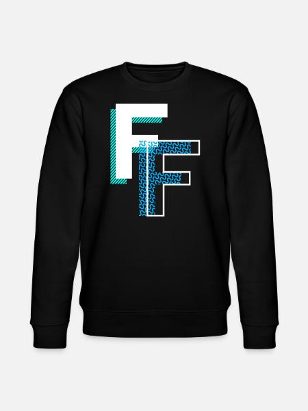 Letter F - Stanley/Stella CHANGER Unisex Organic Sweatshirt - black