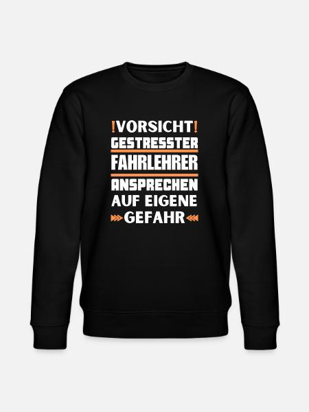 Gestresster Fahrlehrer nicht ansprechen! - Stanley/Stella Unisex Bio-Sweatshirt CHANGER - Schwarz