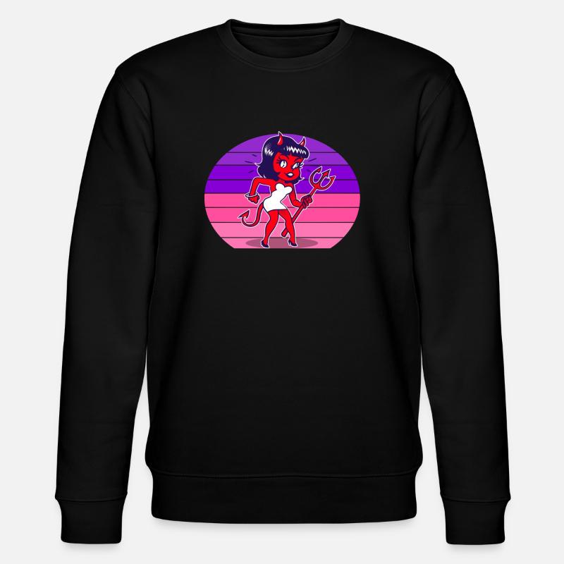 Devil Woman Sunset - Stanley/Stella CHANGER Unisex Organic Sweatshirt - black