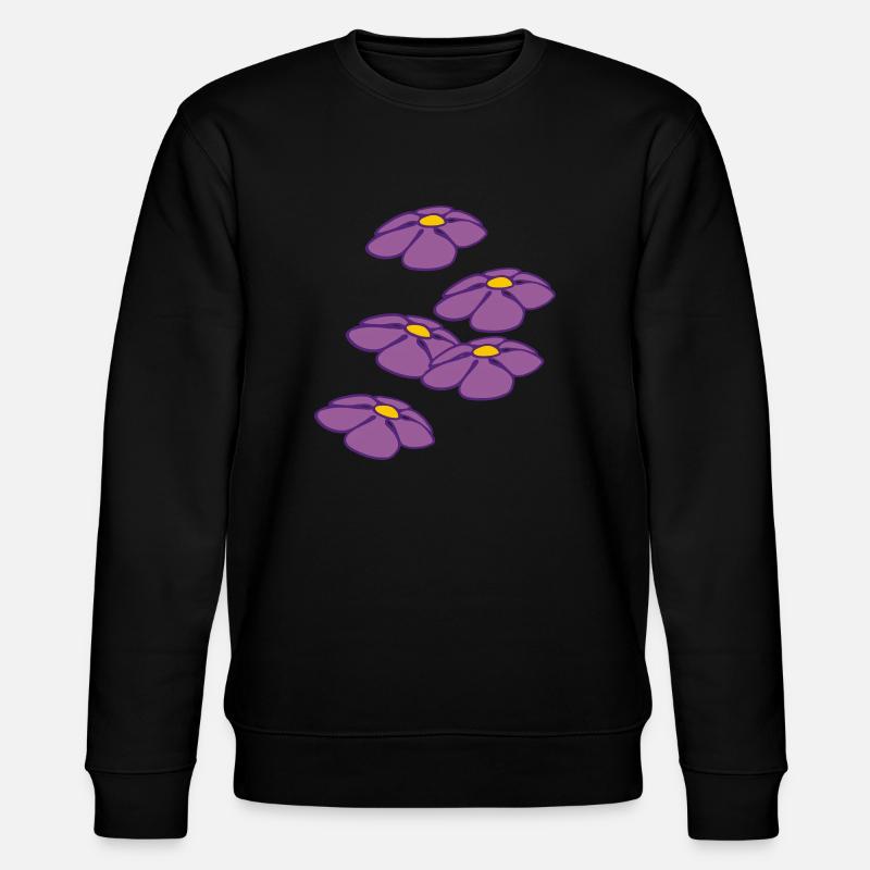 blumen - Stanley/Stella Unisex Bio-Sweatshirt CHANGER  - Schwarz