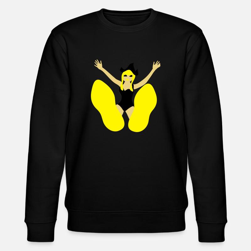 Pin up with big feet - Stanley/Stella CHANGER Unisex Organic Sweatshirt - black
