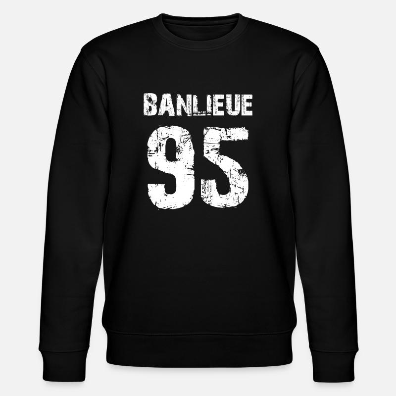 banlieue 95 - Sweat bio CHANGER Stanley/Stella Unisexe - noir