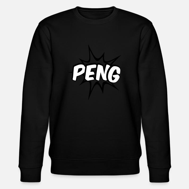 Peng Comic Design - Stanley/Stella CHANGER Unisex Organic Sweatshirt - black