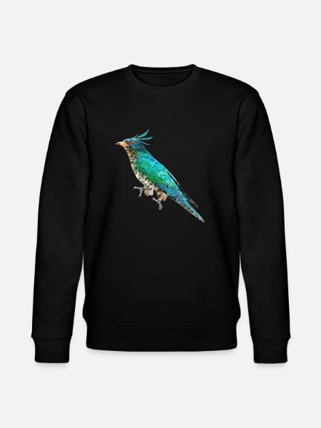 Bird ~ the Emerald Cuckoo - Stanley/Stella CHANGER Unisex Organic Sweatshirt - black
