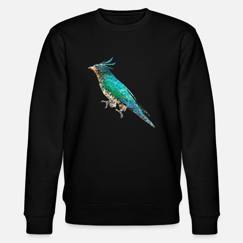 Bird ~ the Emerald Cuckoo - Stanley/Stella CHANGER Unisex Organic Sweatshirt - black