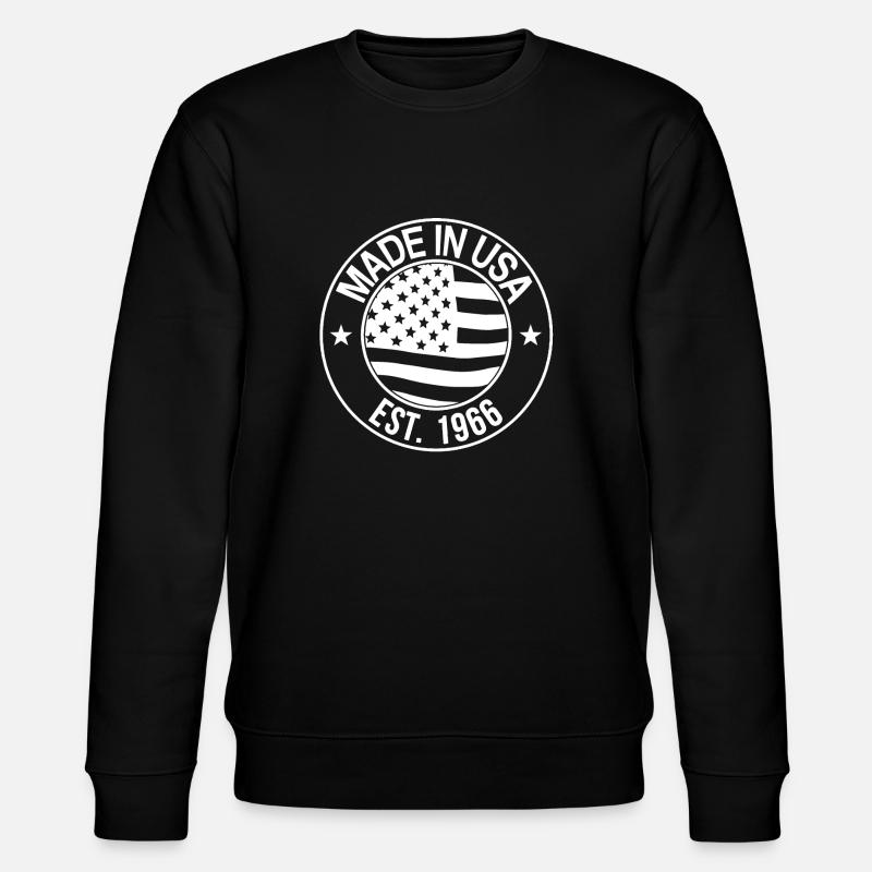 made in usa Logo - Stanley/Stella Unisex Bio-Sweatshirt CHANGER - Schwarz