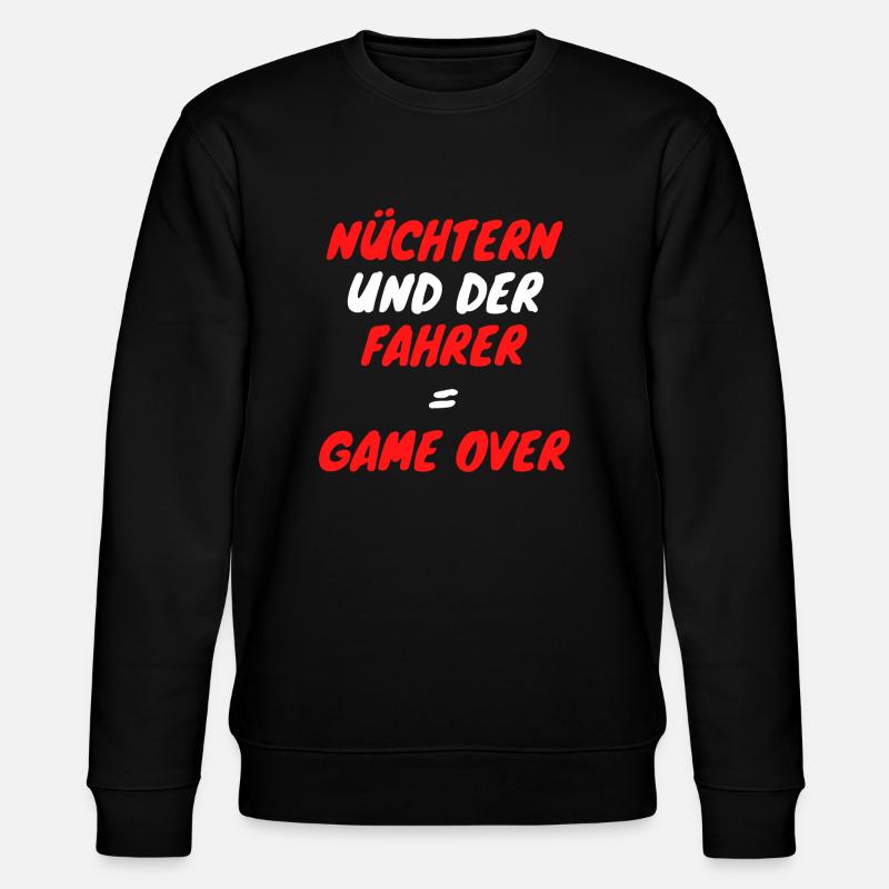 Nüchtern und Fahrer - Stanley/Stella Unisex Bio-Sweatshirt CHANGER  - Schwarz