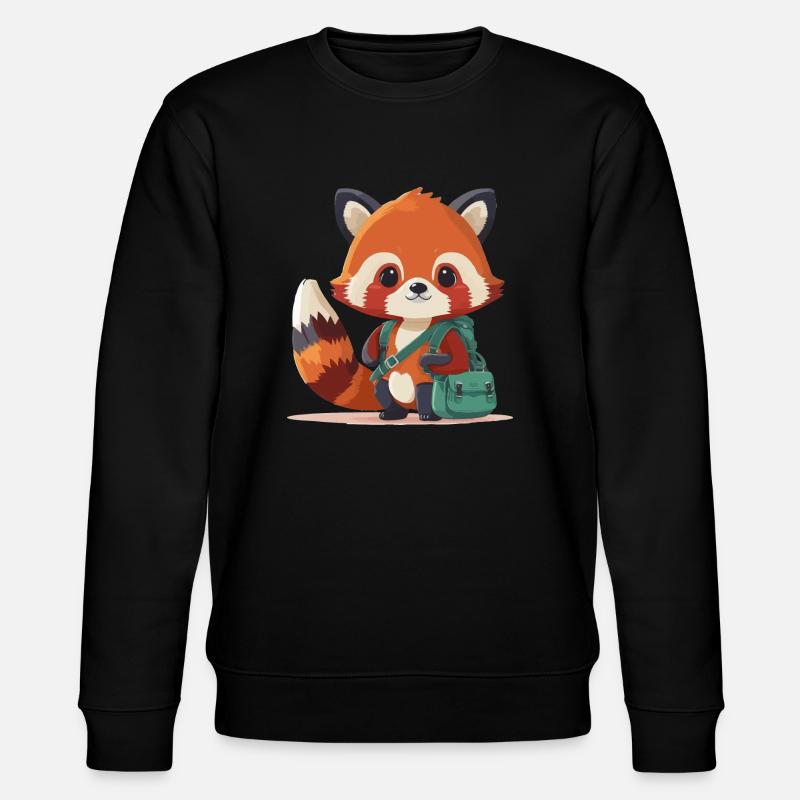Petit panda roux - Sweat bio CHANGER Stanley/Stella Unisexe - noir
