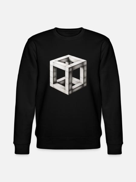 Wooden cubes - Stanley/Stella CHANGER Unisex Organic Sweatshirt - black