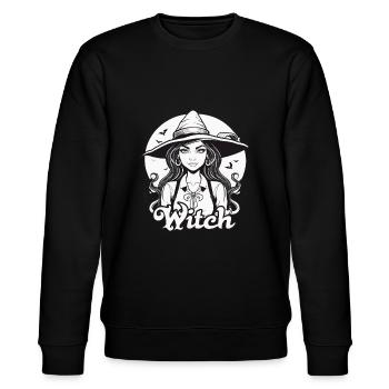 Witch - Stanley/Stella Unisex Bio-Sweatshirt CHANGER  - Schwarz - Vorne - Nik (191cm) & Marisol (170cm)