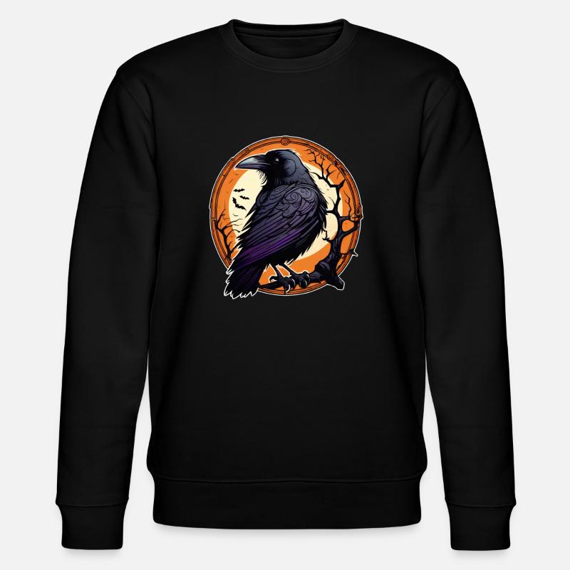 Halloween oder Hard Rock - Raven - Stanley/Stella Unisex Bio-Sweatshirt CHANGER  - Schwarz