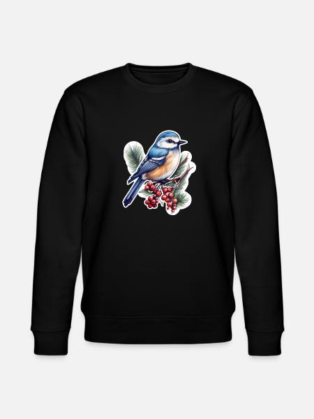 Woodpecker, Nuthatch - Stanley/Stella CHANGER Unisex Organic Sweatshirt - black