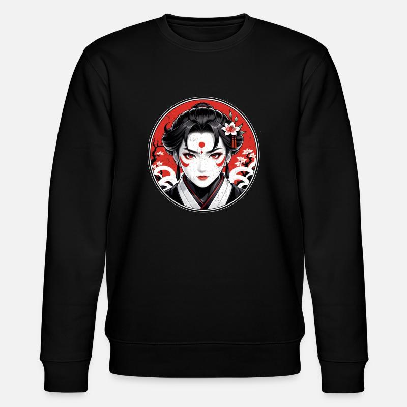 Samurai-Krieger - Japan - Dämon - Stanley/Stella Unisex Bio-Sweatshirt CHANGER  - Schwarz