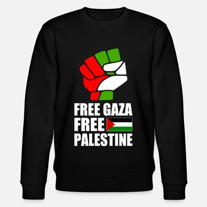 Free gaza Free palestine - Stanley/Stella Unisex Bio-Sweatshirt CHANGER - Schwarz