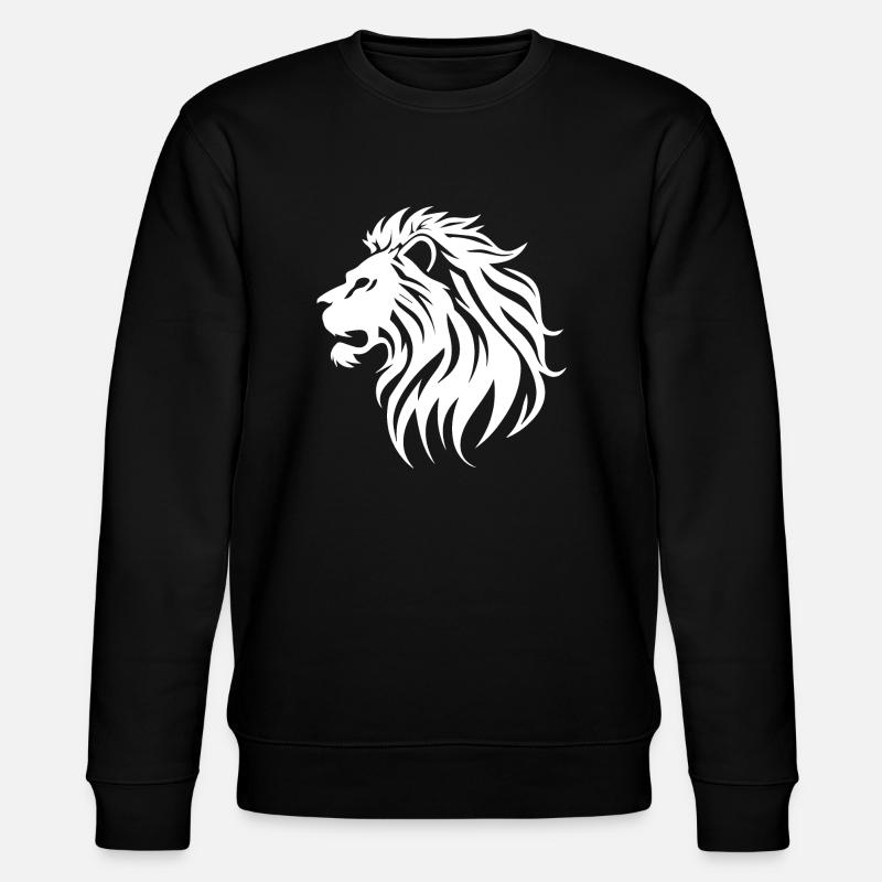 Löwe - Stanley/Stella Unisex Bio-Sweatshirt CHANGER  - Schwarz