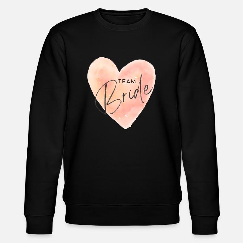Team Bride - Stanley/Stella Unisex Bio-Sweatshirt CHANGER  - Schwarz