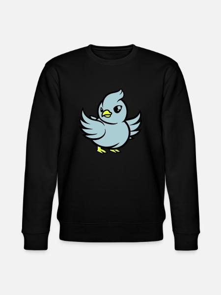 Pigeon Comic - Stanley/Stella CHANGER Unisex Organic Sweatshirt - black