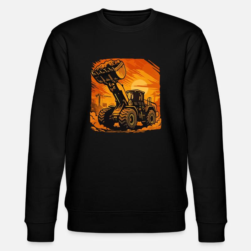 Chargeuse sur pneus - Sweat bio CHANGER Stanley/Stella Unisexe - noir