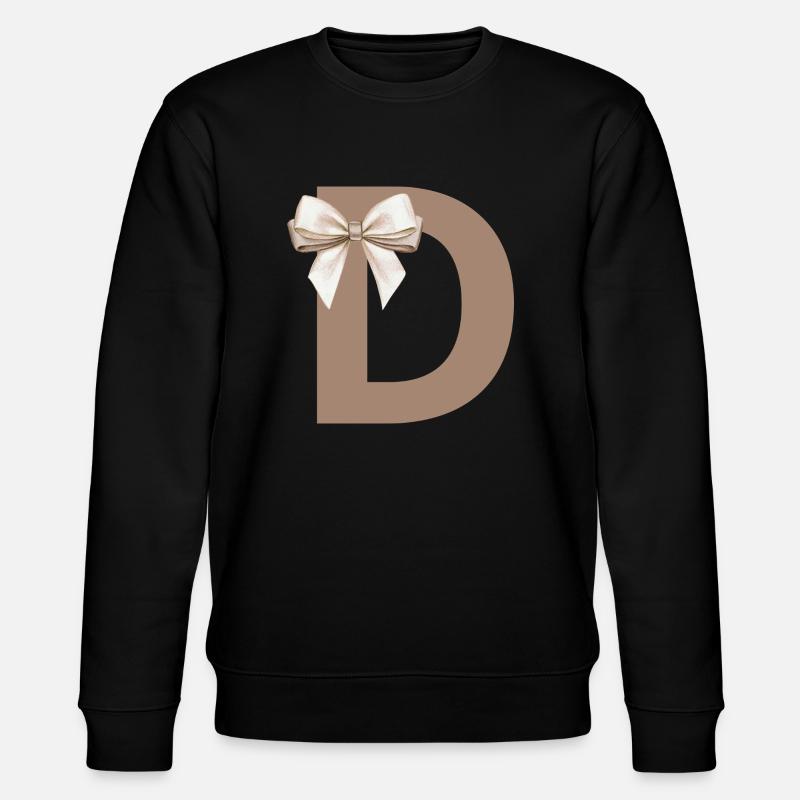 Buchstabe D Knoten - Stanley/Stella Unisex Bio-Sweatshirt CHANGER  - Schwarz