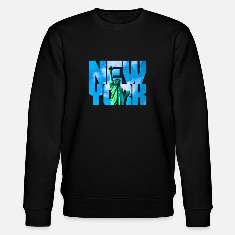Freiheitsstatue New York - Stanley/Stella Unisex Bio-Sweatshirt CHANGER  - Schwarz