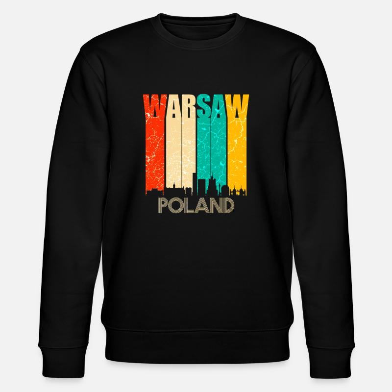 Warschau - Stanley/Stella Unisex Bio-Sweatshirt CHANGER  - Schwarz