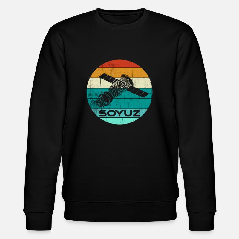 Soyuz spaceship Soviet Union - Stanley/Stella CHANGER Unisex Organic Sweatshirt - black
