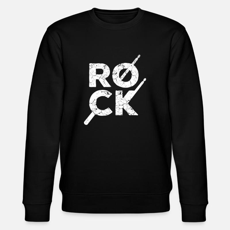 Rock rocker drums batteur - Sweat bio CHANGER Stanley/Stella Unisexe - noir