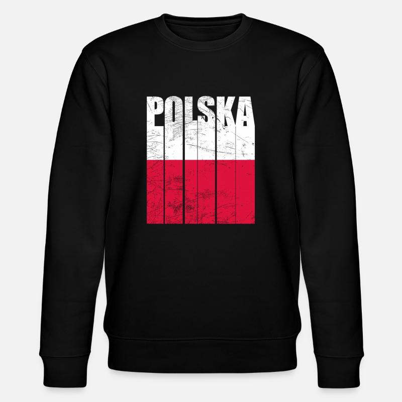Polen - Stanley/Stella Unisex Bio-Sweatshirt CHANGER  - Schwarz