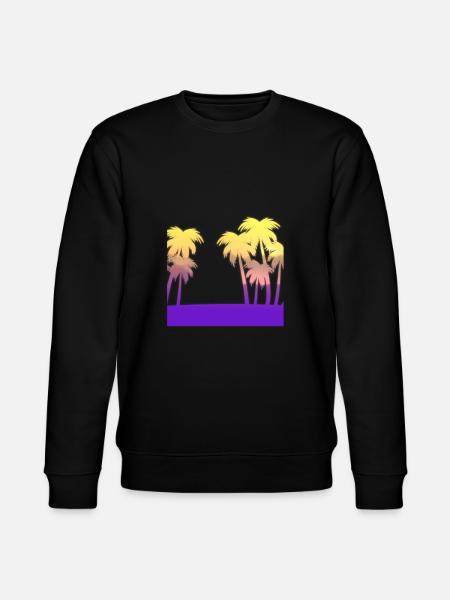 Palm island sunset - Stanley/Stella CHANGER Unisex Organic Sweatshirt - black