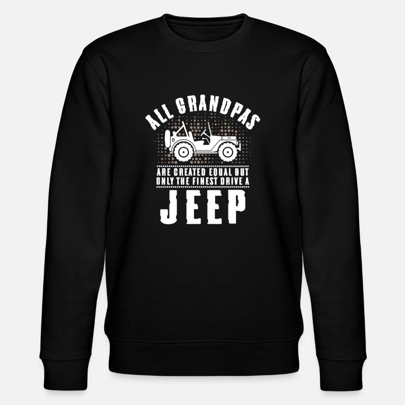 Grandpas Jeep - Stanley/Stella Unisex Bio-Sweatshirt CHANGER  - Schwarz