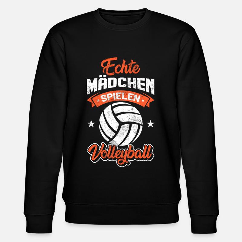 Beachvolleyball Echte Mädchen - Stanley/Stella Unisex Bio-Sweatshirt CHANGER  - Schwarz
