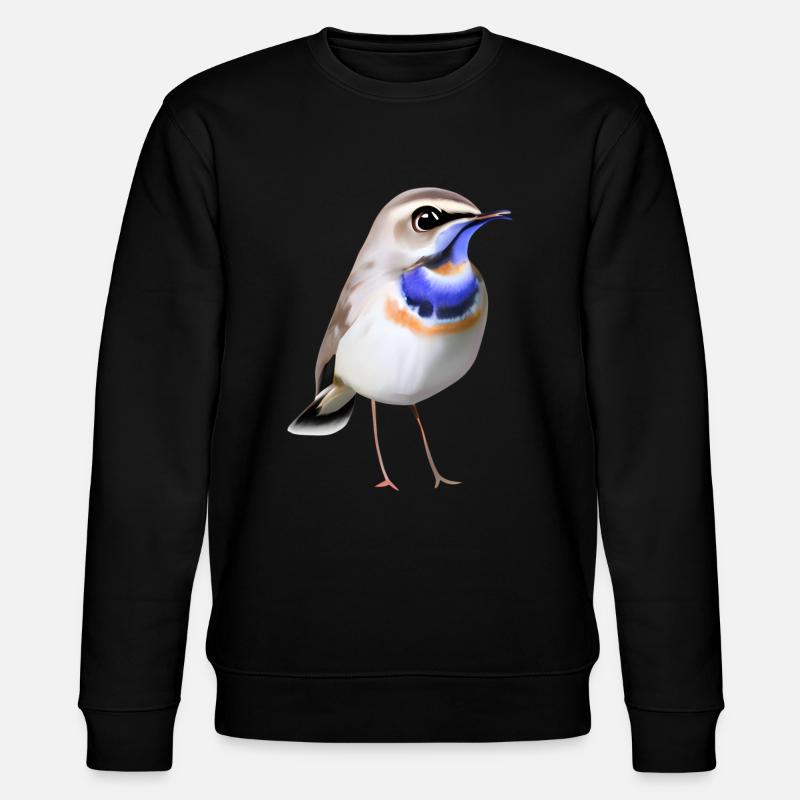 Oiseau gorge bleue - Sweat bio CHANGER Stanley/Stella Unisexe - noir